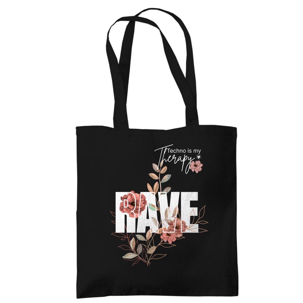 Stoffbeutel - Techno is my therapy