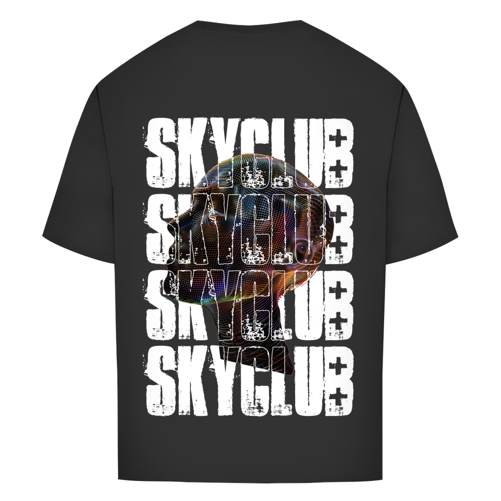 Oversize T-Shirt - Sky Club Techno Head