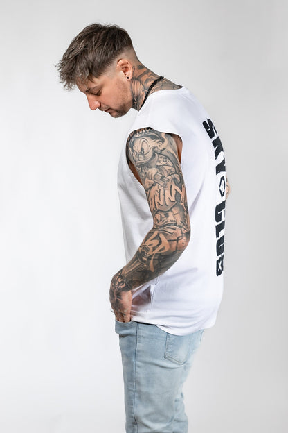 Sky Club Leipzig Technoartig Tanktop white