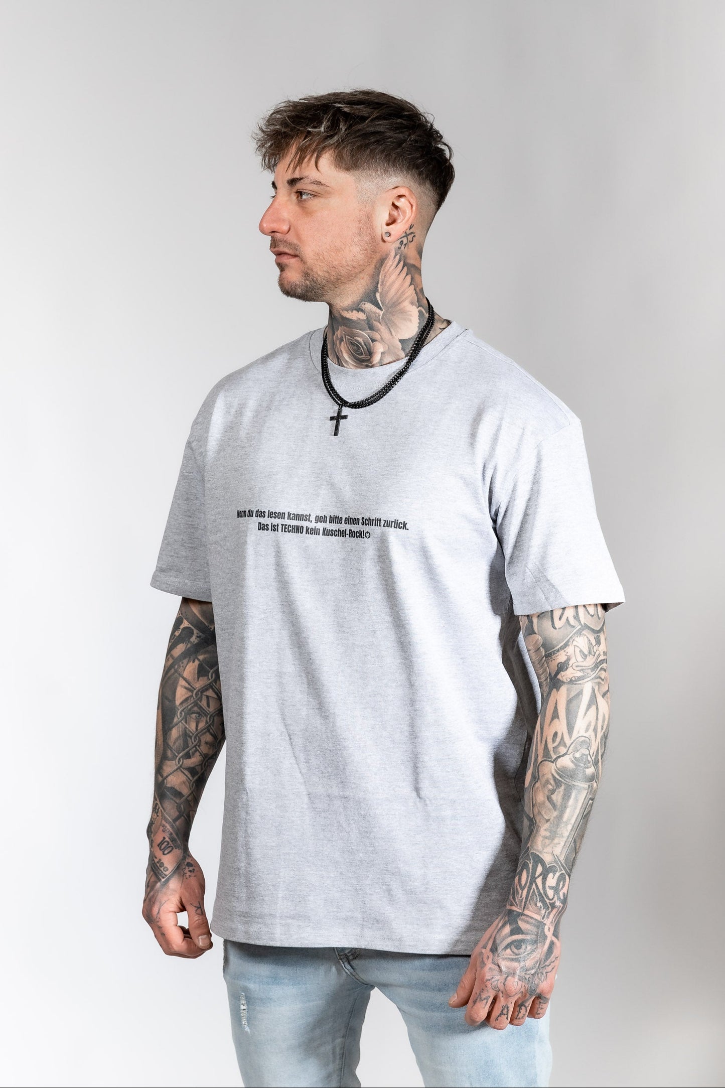 Techno Shirt Technoartig grey