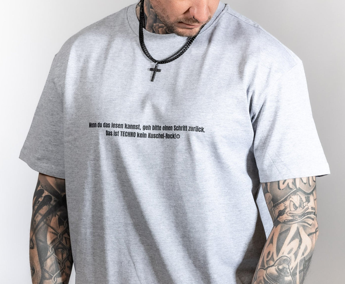 Techno Shirt Technoartig grey