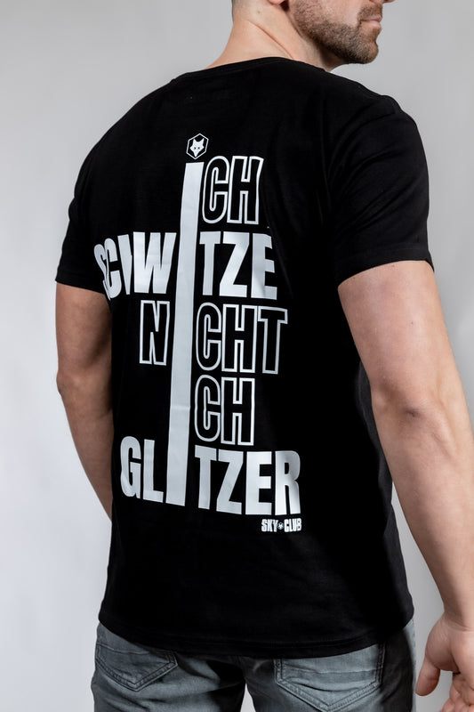 Techno T-Shirt Technoartig Backprint Black