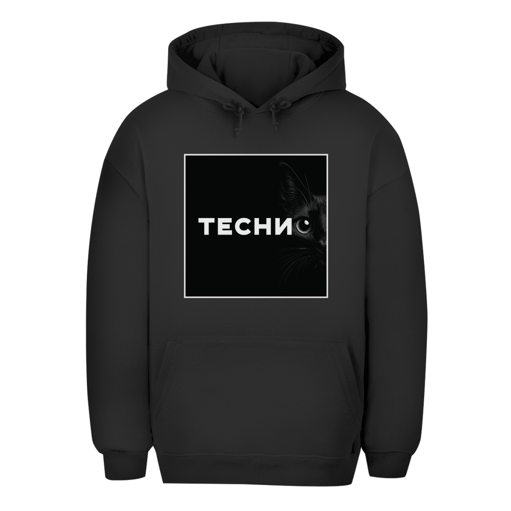 Oversize Hoodie - Techno Cat
